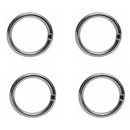 4 Pcs Mil Spec Stainless Steel 5/16" x 1-9/16" Round Ring Link Connect 750Lb WLL