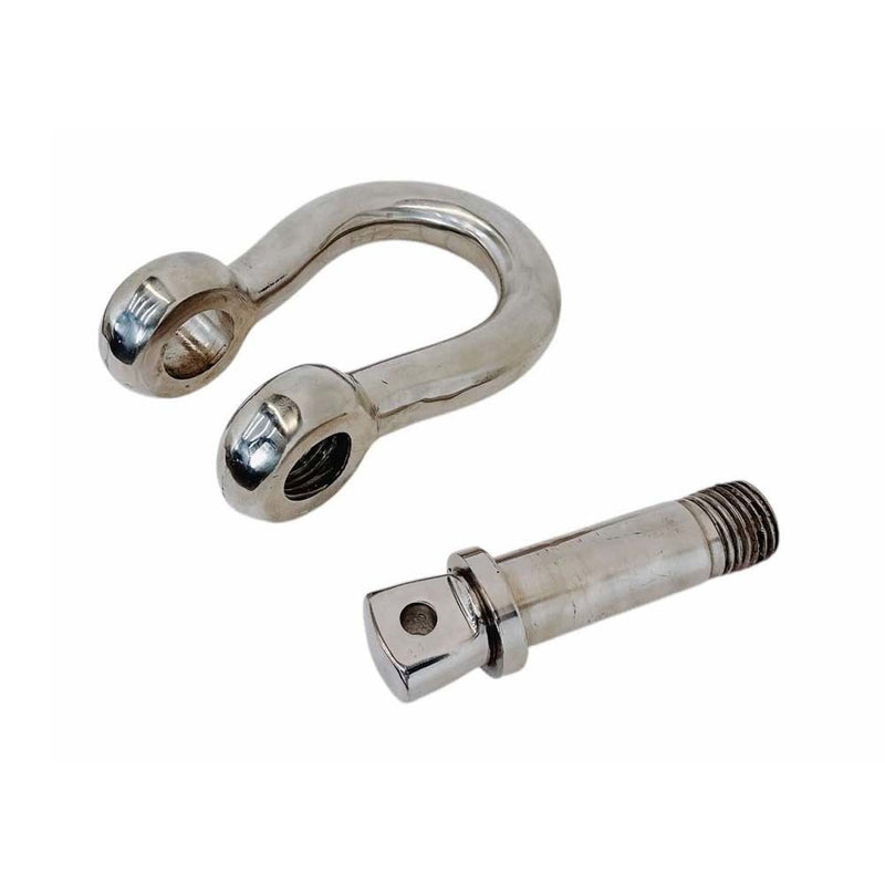 Mil Spec Stainless Steel T316 Forged Loaded Rate 5/8" Screw Pin Anchor Shackle