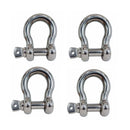 4 Pc Mil Spec Stainless Steel Forged Loaded Rate 5/8" Screw Pin Anchor Shackle
