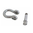 Mil Spec Stainless Steel T316 Forged Loaded Rate 1/2" Screw Pin Anchor Shackle