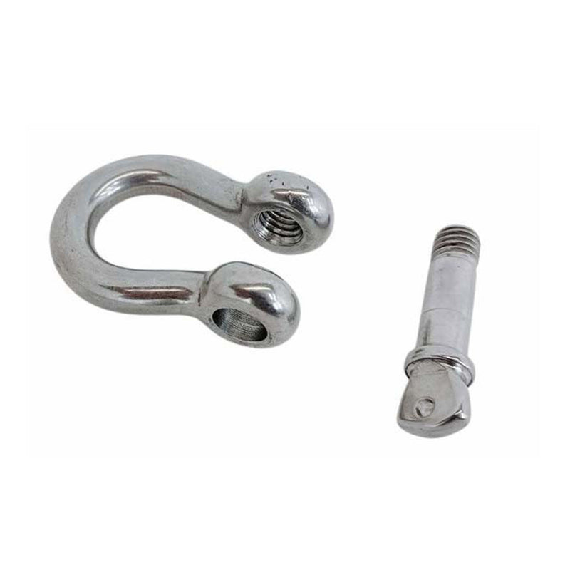 4 Pcs Mil Spec Stainless Steel Forged Loaded Rate 3/16" Screw Pin Anchor Shackle