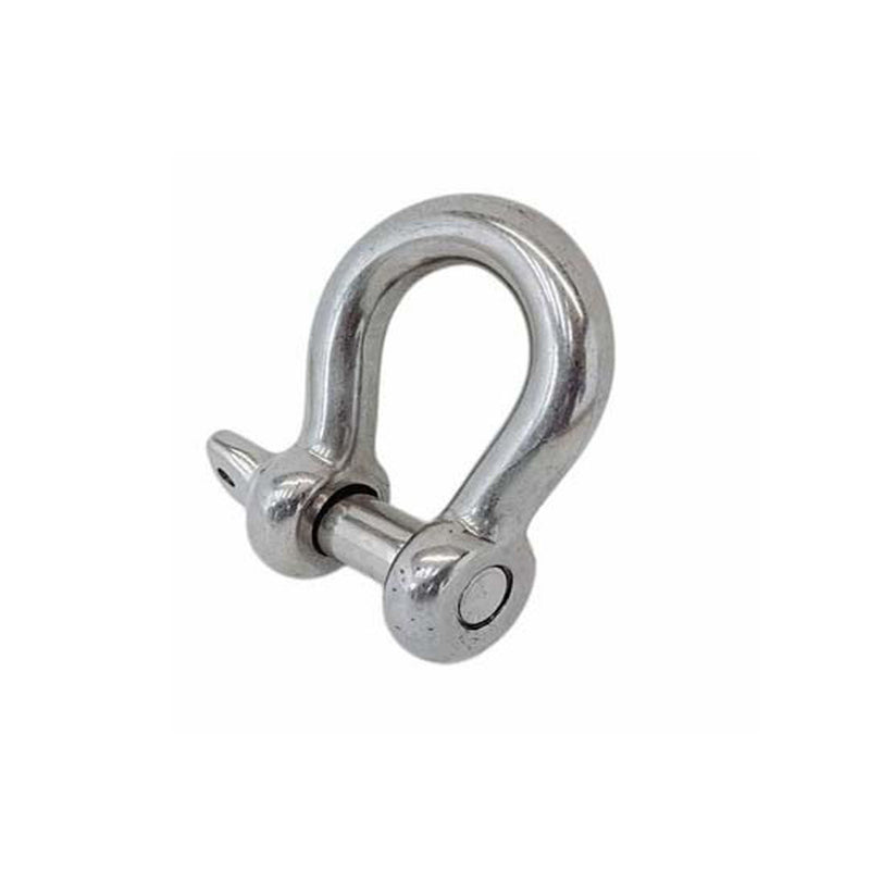 4 Pcs Mil Spec Stainless Steel Forged Loaded Rate 3/16" Screw Pin Anchor Shackle