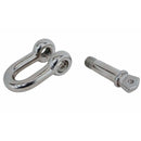 Mil Spec Stainless Steel T316 Forged 3/4" Screw Pin Chain Shackle 6,000 Lb WLL