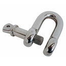 Mil Spec Stainless Steel T316 Forged 1" Screw Pin Chain Shackle 10,000 Lb WLL