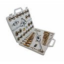 45 Pc Titanium Coated METRIC Standard Tap & Die Set Coarse Threads Handle Wrench