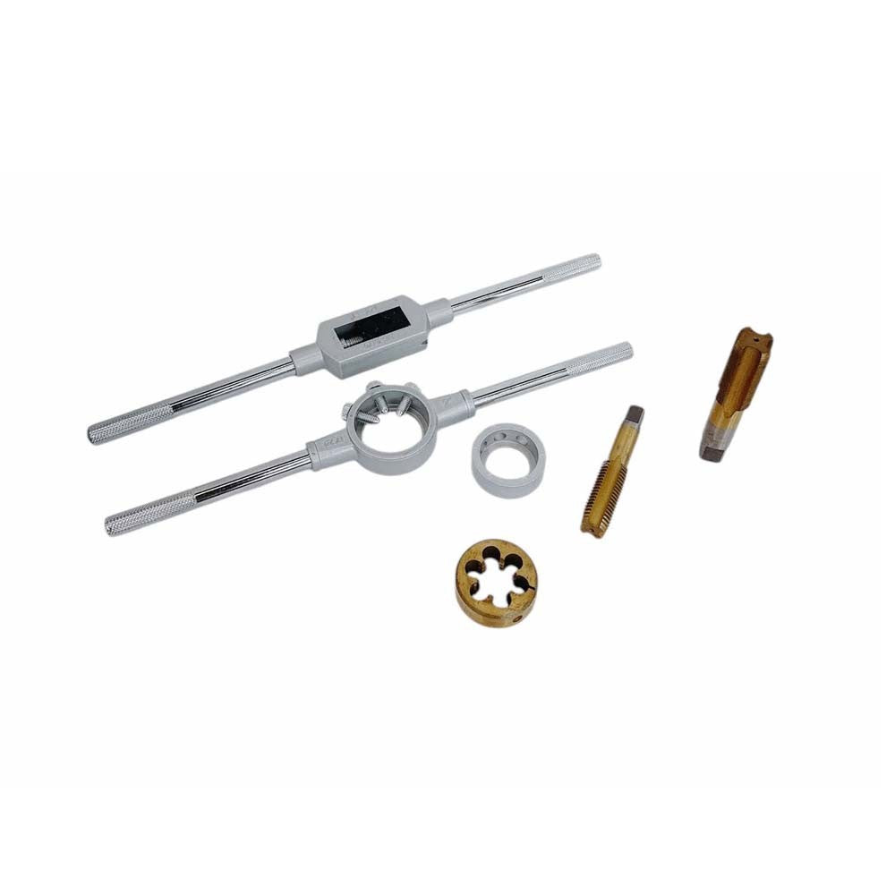 45 Pc Titanium Coated METRIC Standard Tap & Die Set Coarse Threads Handle Wrench