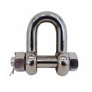 Mil Spec Stainless Steel T316 Forged 3/4" Bolt Pin Chain Shackle 6,000 Lbs WLL