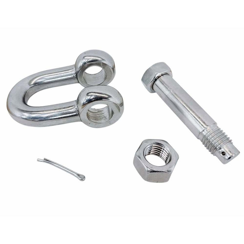 Mil Spec Stainless Steel T316 Forged 5/8" Bolt Pin Chain Shackle 4,000 Lbs WLL