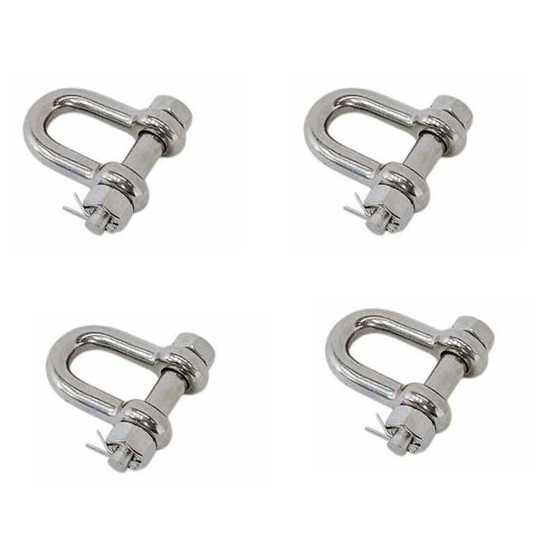 Mil Spec Stainless Steel T316 Forged 1/2" Bolt Pin Chain Shackle 3,000 Lbs WLL