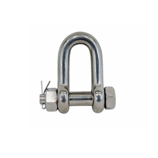 Mil Spec Stainless Steel T316 Forged 1/4" Bolt Pin Chain Shackle 880 Lbs WLL