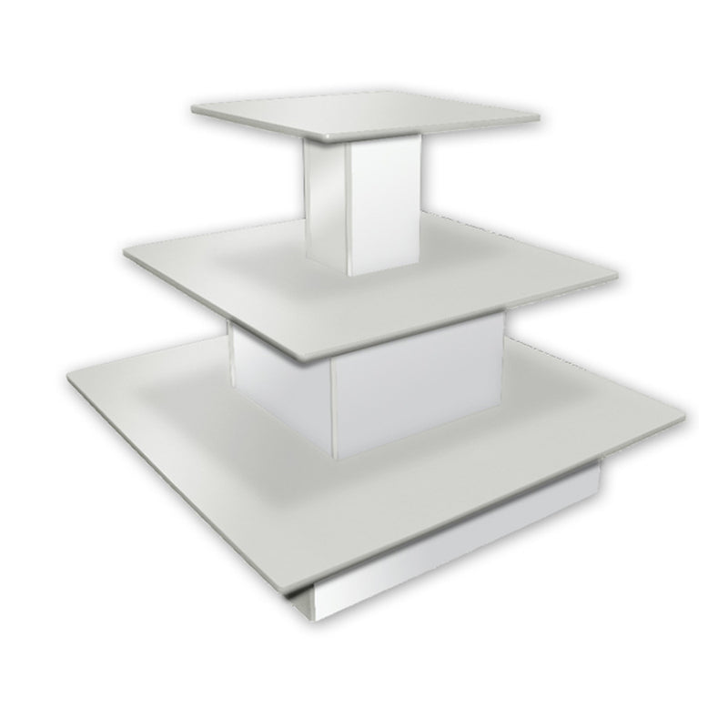 3 Tier Square Waterfall Display Table 48"W x 48"D x 42"H