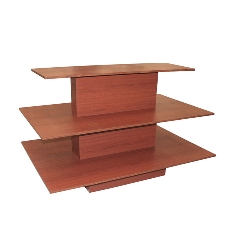 3 Tier Rectangle Waterfall Display Table 60"W x 42"D x 39"H