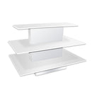 3 Tier Rectangle Waterfall Display Table 60"W x 42"D x 39"H