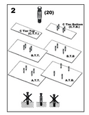 3 Tier Rectangle Waterfall Display Table 60"W x 42"D x 39"H - Black