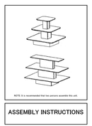 3 Tier Rectangle Waterfall Display Table 60"W x 42"D x 39"H - Maple