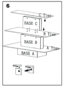 3 Tier Rectangle Waterfall Display Table 60"W x 42"D x 39"H - White
