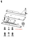 4ft Ledgetop Counter with Slatwall Front Black