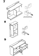 4ft Ledgetop Counter with Slatwall Front Black