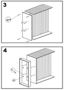 Cherry Slatwall Gondola Unit 48"W x 24"D x 54"H