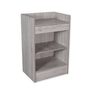 Barn Wood Checkout Stand with Storage Shelf and Drawer 24"L x 18"D x 38"H