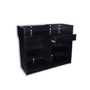 4ft Ledgetop Counter Black 48"L x 22"D x 42"H