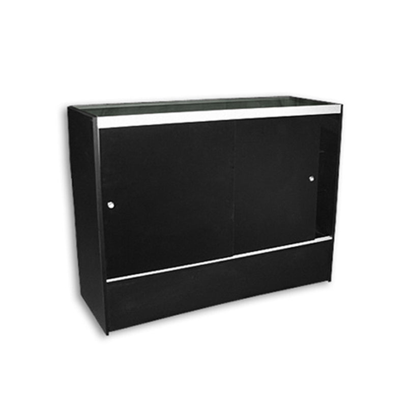 Black 4′ Full Vision Showcase 48"L x 18"D x 38"H