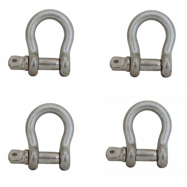 4 Pcs Mil Spec T316 Stainless Steel 5/16" Screw Pin Anchor Shackle 1,300 Lbs WLL
