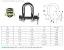Mil Spec Stainless Steel T316 Forged Bolt Pin Chain Shackle