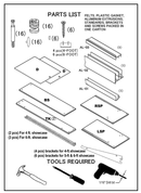 4Ft Full Vision Showcase 48"L x 18"D x 38"H