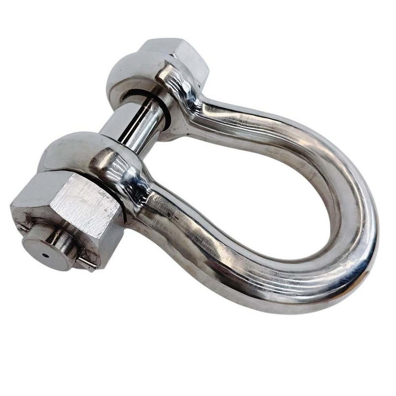 Marine Stainless Steel T316 Mil Spec 1-1/2" Bolt Pin Anchor Shackle 20000 Lb WLL