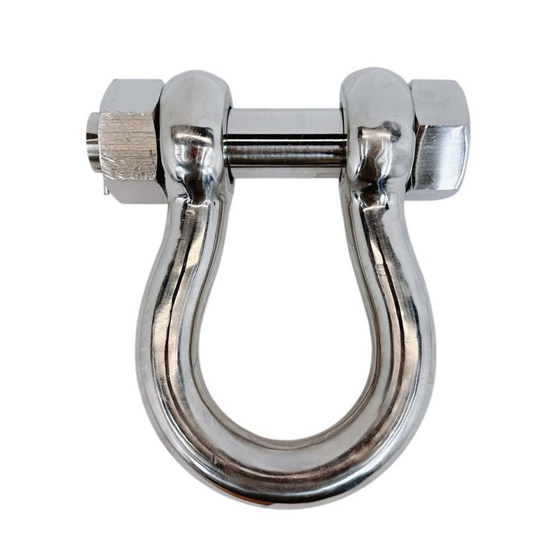 Marine Stainless Steel T316 Mil Spec 1-1/4" Bolt Pin Anchor Shackle 14000 Lb WLL