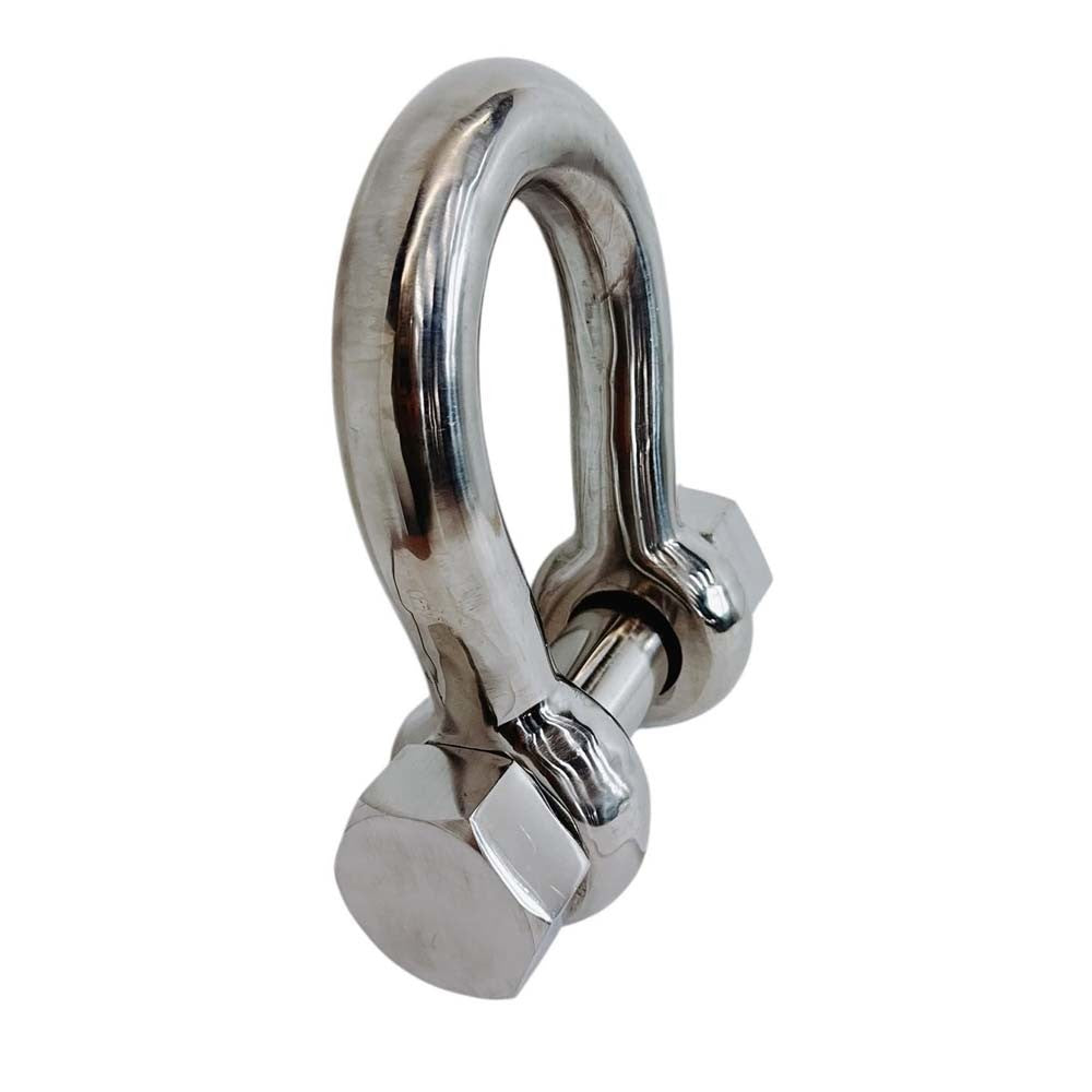 Marine Stainless Steel T316 Mil Spec 5/8" Bolt Pin Anchor Shackle 4,000 Lb WLL