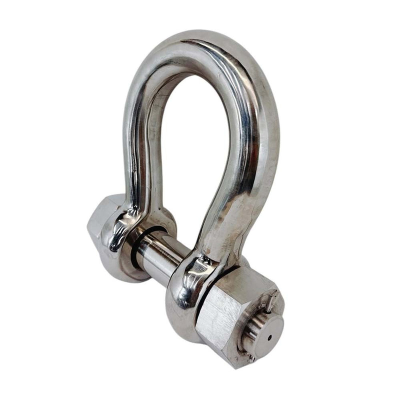 Marine Stainless Steel T316 Mil Spec 5/8" Bolt Pin Anchor Shackle 4,000 Lb WLL