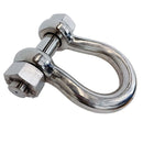 4 Pcs Stainless Steel T316 Mil Spec 3/8" Bolt Pin Anchor Shackle 1,500 Lb WLL