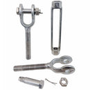 Stainless Steel T316 Mil Spec 1-1/2" x 12" Jaw Jaw Turnbuckle 17,000 Lbs WLL