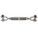 Stainless Steel T316 Mil Spec 1" x 6" Jaw Jaw Turnbuckle 8,000 Lbs WLL