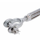 Stainless Steel T316 Mil Spec 1" x 6" Jaw Jaw Turnbuckle 8,000 Lbs WLL