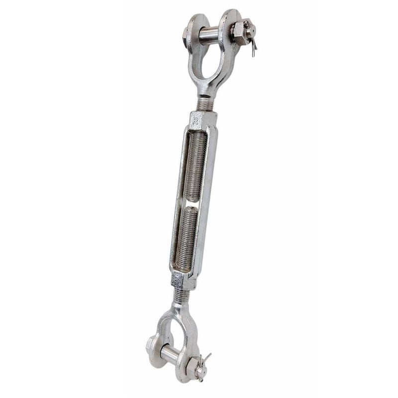 Stainless Steel T316 Mil Spec 1" x 6" Jaw Jaw Turnbuckle 8,000 Lbs WLL