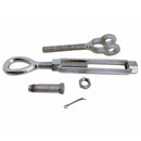 Stainless Steel T316 Mil-Spec 1-1/4" x 12" Jaw Eye Turnbuckle 12,500 Lbs WLL
