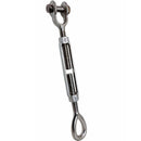 Stainless Steel T316 Mil-Spec 1-1/4" x 12" Jaw Eye Turnbuckle 12,500 Lbs WLL