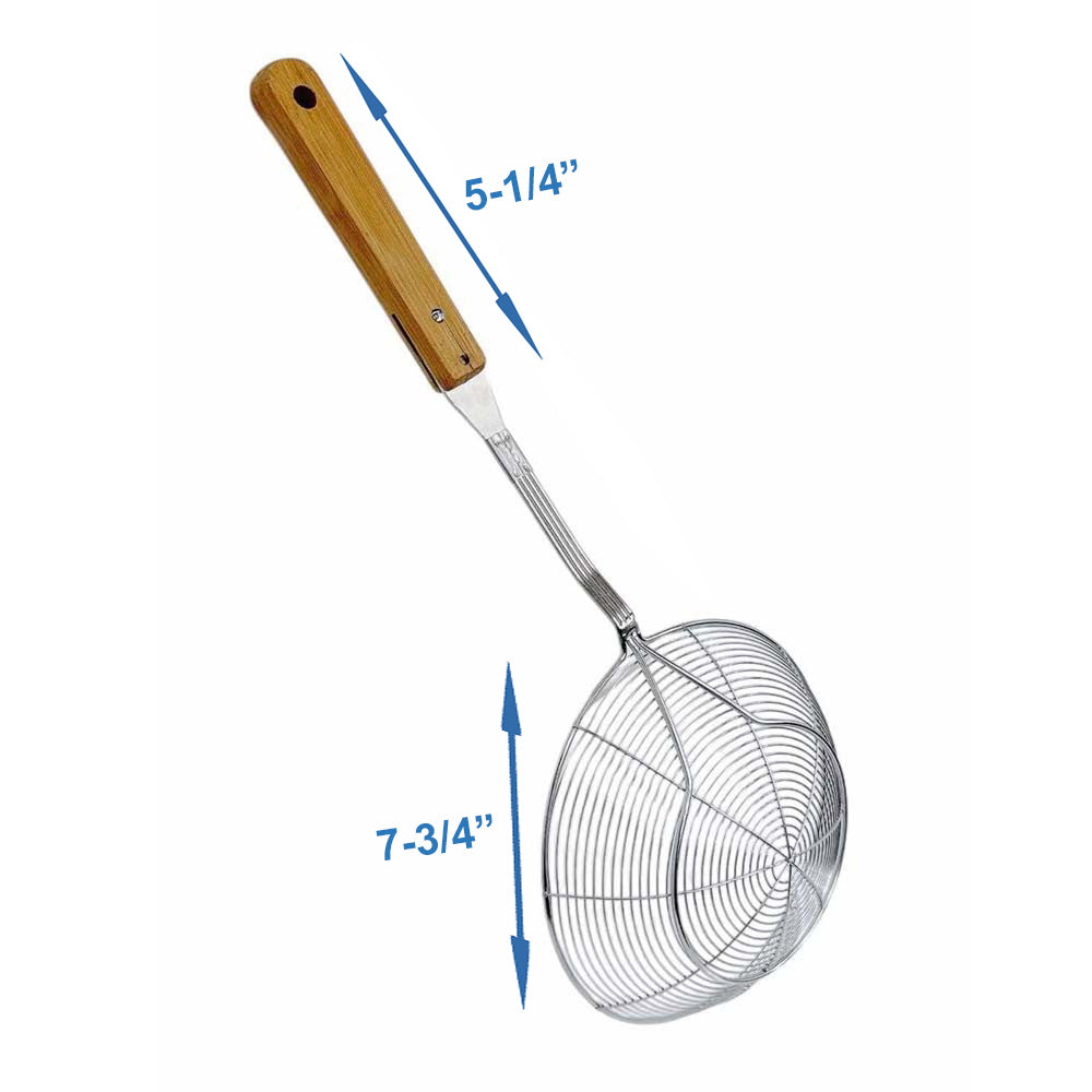 Stainless Steel Wire Skimmer Kitchen Cookware Spider Strainer Skimmer