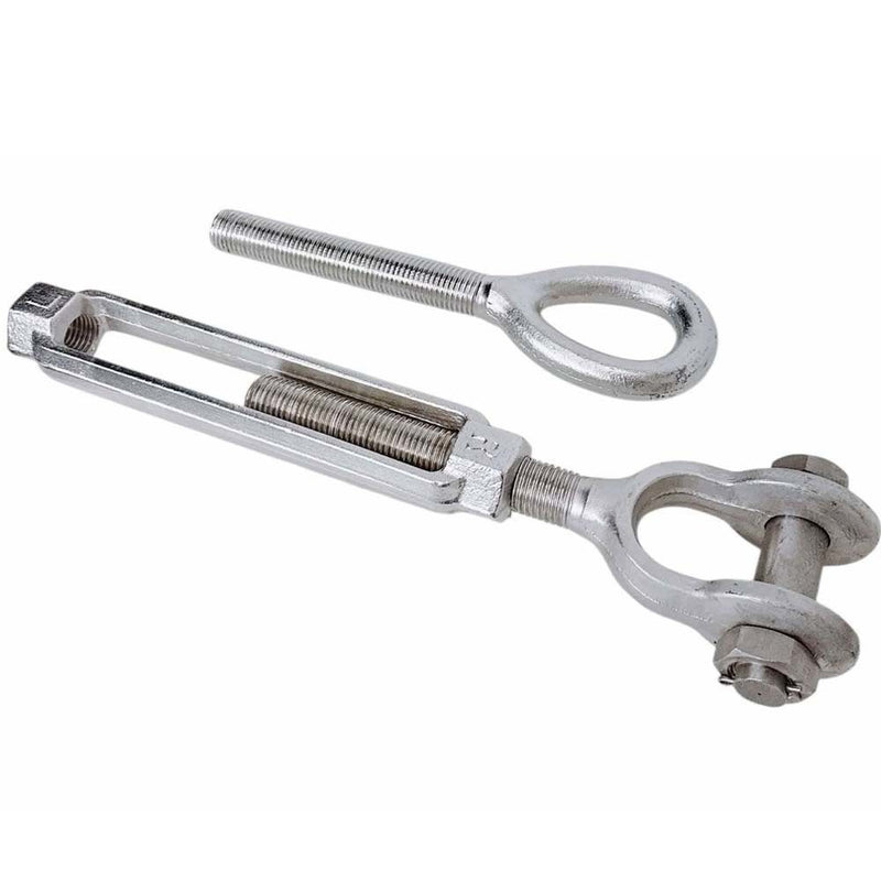 4 Pc Stainless Steel T316 Mil-Spec 5/16" x 4-1/2" Jaw Eye Turnbuckle 800 Lbs WLL