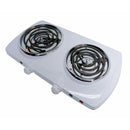 19"x10" Portable Double Electric Burner Stove Cooktop 1500W Double Cooking Stove