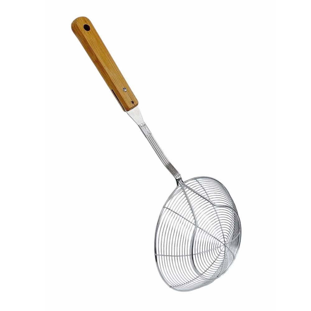 7-3/4" Stainless Steel Wire Skimmer Kitchen Cookware Spider Strainer Skimmer