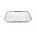 11-1/2" x 8-1/2" Stainless Steel Rectangle Colander Wire Basket Fruit Strainer