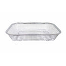 11-1/2" x 8-1/2" Stainless Steel Rectangle Colander Wire Basket Fruit Strainer