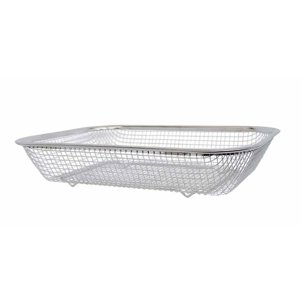 11-1/2" x 8-1/2" Stainless Steel Rectangle Colander Wire Basket Fruit Strainer