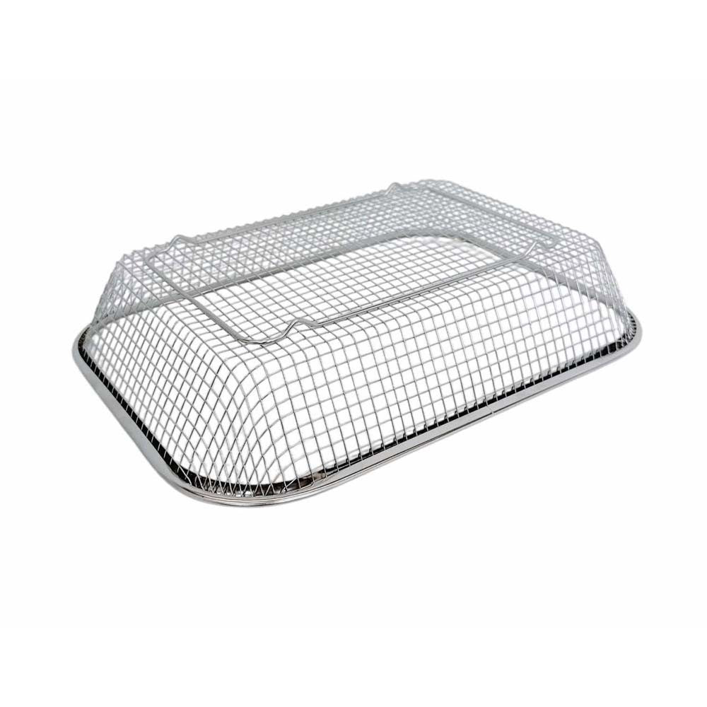 11-1/2" x 8-1/2" Stainless Steel Rectangle Colander Wire Basket Fruit Strainer