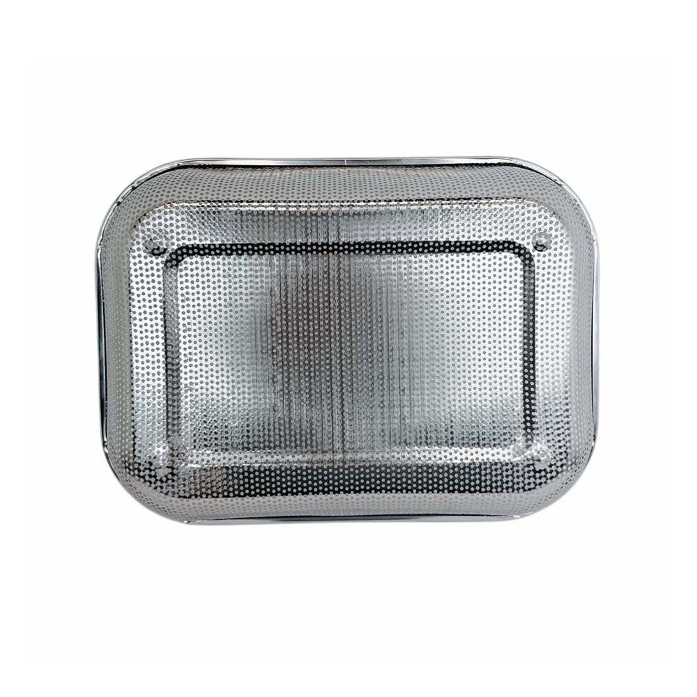 14-3/4" x 10-3/4" Stainless Steel Rectangle Colander Circular Hole Strainer