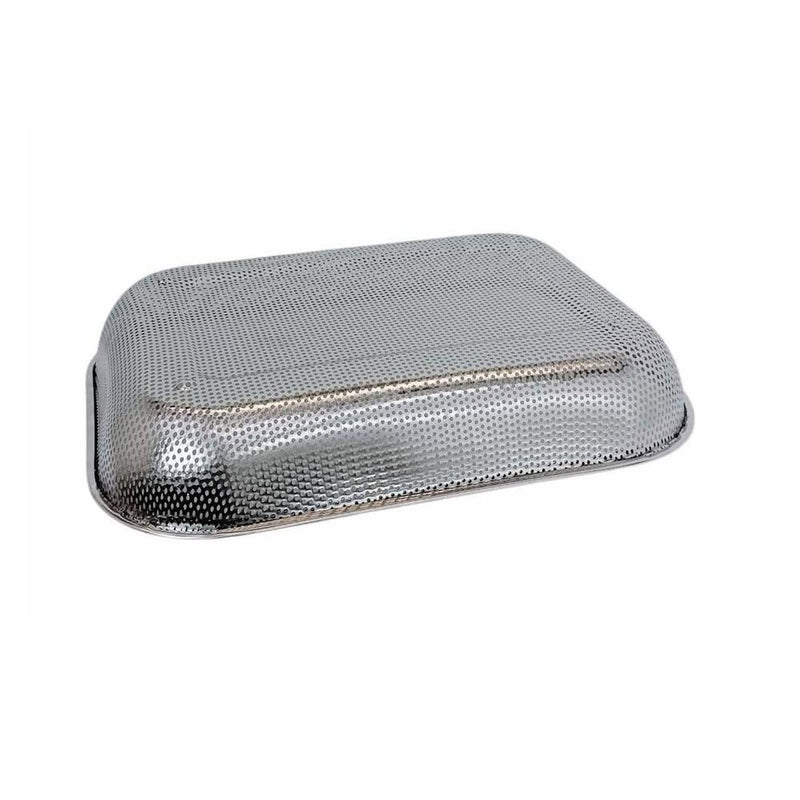 14-3/4" x 10-3/4" Stainless Steel Rectangle Colander Circular Hole Strainer